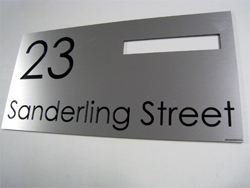 Alumabond Stencil Letterbox Faceplate