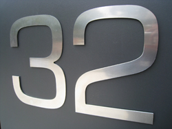 Large Aluminium House Numbers