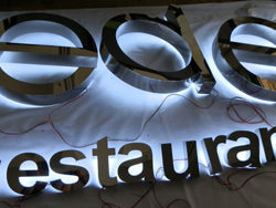 Back Lit Stainless Steel Letters 