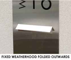 Fixed Weatherhood Folded Outwards