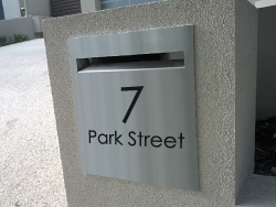 Laseretched Stainless Steel Letterbox Faceplate