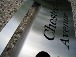 Stainless Steel Stencil Letterbox Faceplate