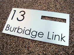 Alumabond Stencil Letterbox Faceplate