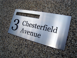 Stainless Steel Stencil Letterbox Faceplate