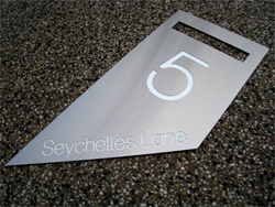 Stainless Steel Stencil Letterbox Faceplate